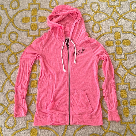 PINK Victoria's Secret Tops - VS PINK Lightweight Full Zip. Sz L